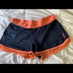 Reebok navy and coral shorts. Size M